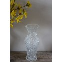 Vase Soliflore en Verre structuré courbes fleurs