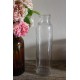Flacon ancien Verre transparent fin bulles vase