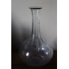 Carafe en verre Col ventre rond cannelures