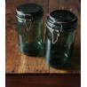 Lot 2 bocaux verre vert foncé Solidex 1,5 L