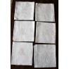 Un lot de 6 serviettes de table damassé papillons M B G
