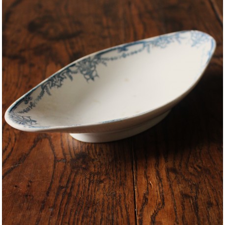 Plat Ravier Terre de Fer Bleu Sarreguemines Vaucluse