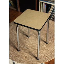 Tabouret formica bois vintage