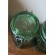 Lot 3 bocaux l'idéale verre vert 1 L