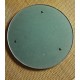 Plateau rond miroir métal gris vintage