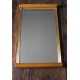 Grand plateau miroir bois rectangle dorure vintage