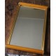 Grand plateau miroir bois rectangle dorure vintage