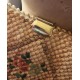 Cabas sac vannerie vintage fleurs