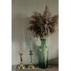 Grand Flacon Bouteille Verre Vert Vase