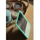 Miroir barbier vintage plastique vert
