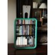 Miroir barbier vintage plastique vert