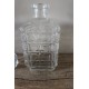 Carafe à whisky verre Carrés relief vintage