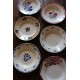 6 assiettes creuses dépareillé Bourgogne Marjolaine Digoin Sarreguemines Badonviller