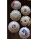 6 assiettes creuses dépareillé Bourgogne Marjolaine Digoin Sarreguemines Badonviller