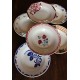 6 assiettes creuses dépareillé Bourgogne Marjolaine Digoin Sarreguemines Badonviller