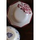 6 assiettes creuses dépareillé Bourgogne Marjolaine Digoin Sarreguemines Badonviller