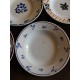 6 assiettes creuses dépareillé Bourgogne Marjolaine Digoin Sarreguemines Badonviller