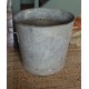 Bassine zinc ronde haute jardin