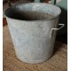 Bassine zinc ronde haute jardin