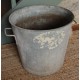 Bassine zinc ronde haute jardin
