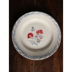Grand plat rond Marinette Digoin Sarreguemines