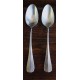 Lot 6 cuillères à soupe métal argenté Uni Plat