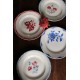 Un lot de 4 grands plats ronds assiettes dépareillé Digoin Sarreguemines