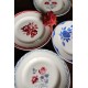Un lot de 4 grands plats ronds assiettes dépareillé Digoin Sarreguemines