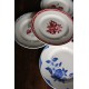 Un lot de 4 grands plats ronds assiettes dépareillé Digoin Sarreguemines