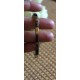 Bracelet vintage cercle alternance dorure brun