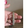 Bracelet vintage cercle laiton trois rangs de nacre