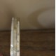 Bracelet vintage cercle laiton trois rangs de nacre