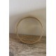 Bracelet vintage cercle laiton trois rangs de nacre