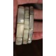 Lot 3 bracelets vintage cercles laiton nacre