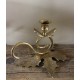 Bougeoir en Laiton Base Feuille Platane