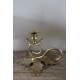 Bougeoir en Laiton Base Feuille Platane