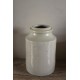 Vase Pot en grès vernissé grège vintage