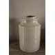 Vase Pot en grès vernissé grège vintage