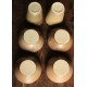 Lot 4 bols + 2 gobelets Digoin Grès Vintage