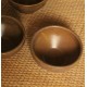 Lot 4 bols + 2 gobelets Digoin Grès Vintage