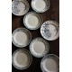 Un lot de 8 assiettes Plates Terre de Fer bleu Marcel Alésia Exotique Longchamp