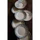 Un lot de 8 assiettes Plates Terre de Fer bleu Marcel Alésia Exotique Longchamp