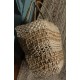 Cabas Panier vannerie souple deux anses à main vintage
