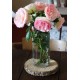 Vase grand flacon ancien verre transparent