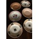 Lot 6 assiettes creuses dépareillé Roscoff Badonviller Marjolaine Digoin Sarreguemines