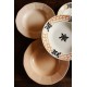 Lot 6 assiettes creuses dépareillé Roscoff Badonviller Marjolaine Digoin Sarreguemines