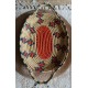 Plateau ovale souple vannerie vintage couleurs