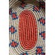 Plateau ovale souple vannerie vintage couleurs