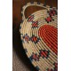 Plateau ovale souple vannerie vintage couleurs