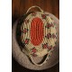 Plateau ovale souple vannerie vintage couleurs